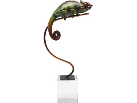 Διακοσμητικό Χαμαιλέοντας Πράσινος/Καφέ 17,5x7x34 εκ.  - Πράσινο