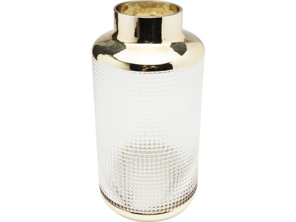 Βάζο LA Noble Χρυσό Γυαλί 15x15x30 εκ - Χρυσό Βάζο LA Noble Χρυσό Γυαλί 15x15x30 εκ - Χρυσό