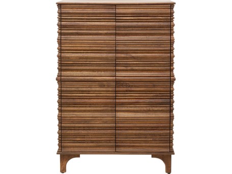 Ντουλάπι Santos Ξύλο Καφέ 90*40*136εκ. - Καφέ