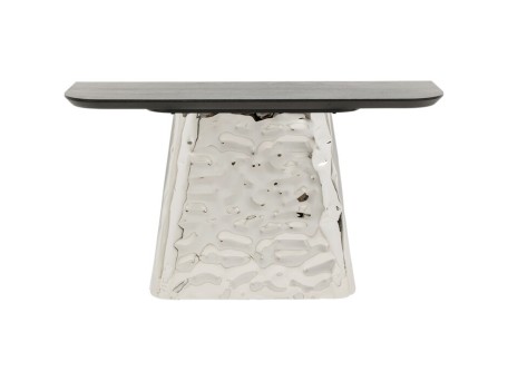 Κονσόλα Caldera Μεταλλική Ασημί 138*38*76εκ. - Ασημί