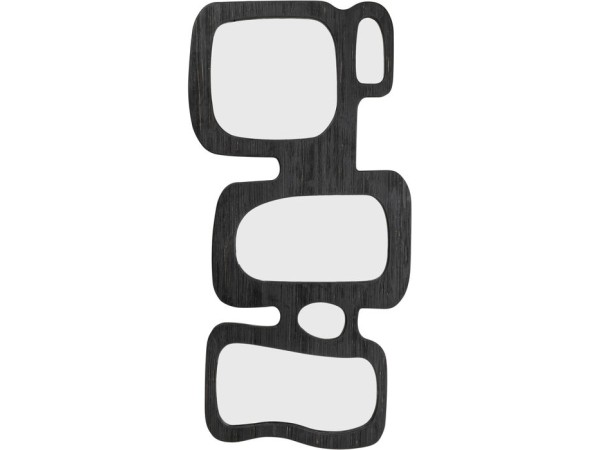 Καθρέφτης Τοίχου Art Shapes Ξύλο Μαύρος 89x3x199εκ. - Μαύρο Καθρέφτης Τοίχου Art Shapes Ξύλο Μαύρος 89x3x199εκ. - Μαύρο