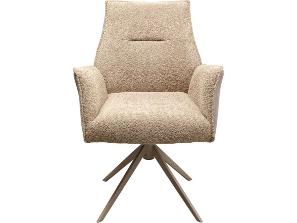 Καρέκλα Περιστρεφόμενη Liverpool Ύφασμα Μπεζ 65x62x90.5εκ. - Μπεζ
