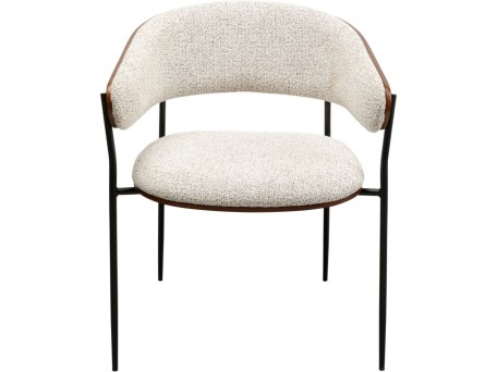 Καρέκλα Τραπεζαρίας Cindy Ύφασμα Μπεζ 62x56,5x76,5 εκ. - Μπεζ