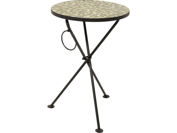 Τραπέζι Βοηθητικό Clack Mosaic Μεταλλικό/Γυαλί Πράσινο 35x35x53εκ. - Πράσινο Τραπέζι Βοηθητικό Clack Mosaic Μεταλλικό/Γυαλί Πράσινο 35x35x53εκ. - Πράσινο