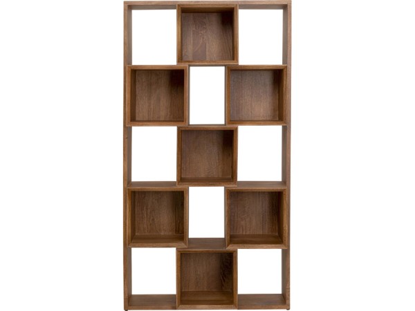 Βιβλιοθήκη  Cubes Balance Ξύλο Καφέ 102*35*192εκ. - Καφέ