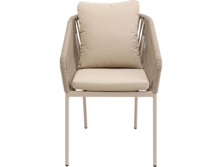 Καρέκλα Εξωτερικού Χώρου Cyprus Μεταλλική Μπεζ  57*63*82εκ. - Μπεζ