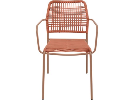 Καρέκλα Madagascar Μεταλλική Κόκκινη 54*62*85εκ. - Κόκκινο