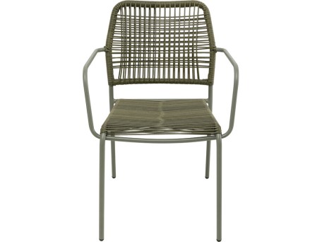 Καρέκλα Madagascar Μεταλλική Πράσινη 54*62*85εκ. - Πράσινο