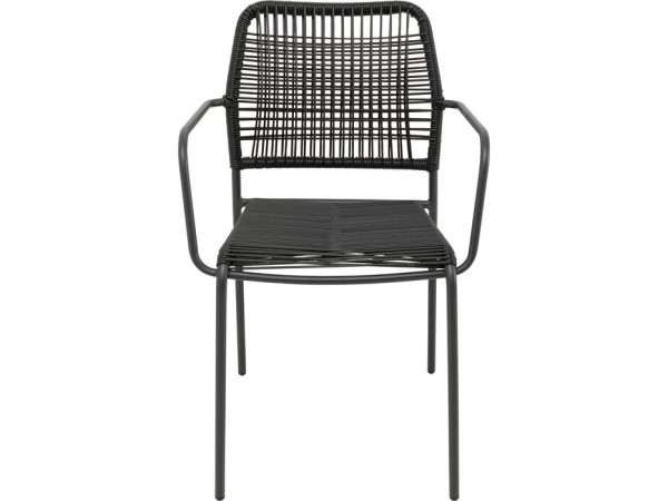 Καρέκλα Madagascar Μεταλλική Μαύρη 54*62*85εκ. - Μαύρο