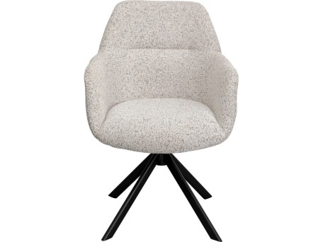 Καρέκλα Περιστρεφόμενη  Olivia Ύφασμα Γκρι  64x58,5x87,5 εκ. - Γκρι