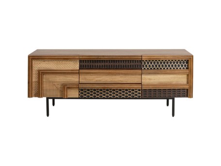 Lowboard Gino 140x55cm - Καφέ