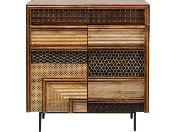 Συρταριέρα Gino Ξύλο Καφέ 100x40x110εκ. - Καφέ