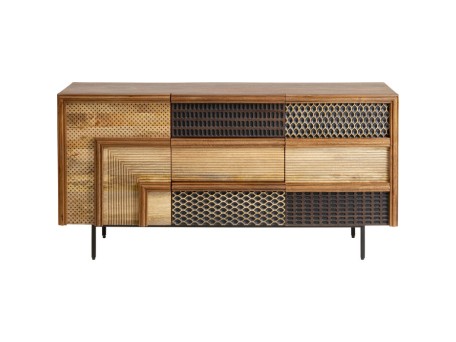 Μπουφές  Gino Ξύλο Καφέ 160*40*80εκ. - Καφέ