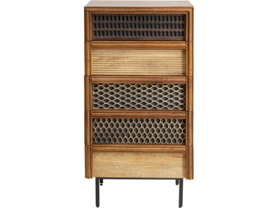 Συρταριέρα  Gino Ξύλο Καφέ 55*40*110εκ. - Καφέ