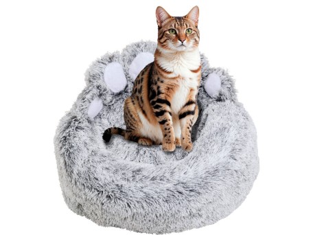 Κρεβάτι Κατοικίδιου Paw Γούνα Γκρι 60*60*20εκ. - Γκρι