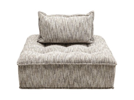 Στοιχείο Καναπέ Portofino Γκρι Ύφασμα 106x106x75 εκ - Γκρι