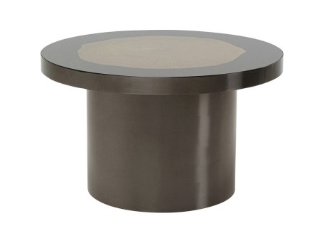 Τραπέζι Μέσης Medallion Μεταλλικό Καφέ  80*80*47εκ.