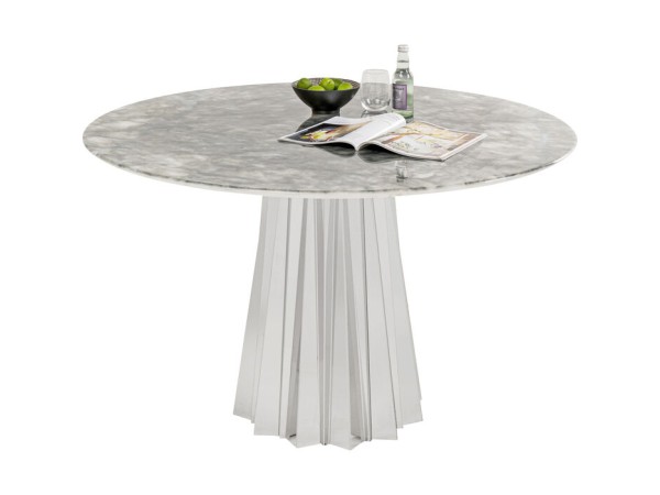 Τραπέζι Amora Μάρμαρο Ασημί 120*120*74εκ. - Γκρι Τραπέζι Amora Μάρμαρο Ασημί 120*120*74εκ. - Γκρι