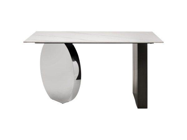 Γραφείο Demi Κεραμικό Όψη Μαρμάρου Ασημί 140x70x75εκ. - Ασημί Γραφείο Demi Κεραμικό Όψη Μαρμάρου Ασημί 140x70x75εκ. - Ασημί