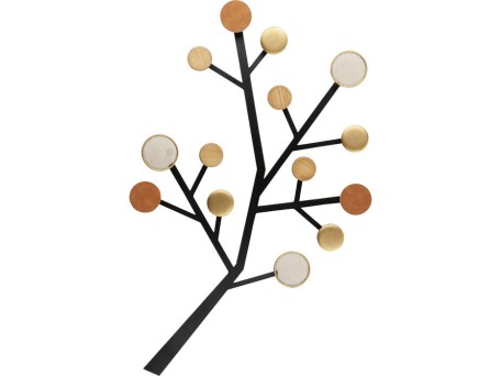 Κρεμάστρες Τοίχου Bubble Tree Μεταλλικό Μπεζ/Χρυσό 66.5x5.5x112εκ. - Μπεζ