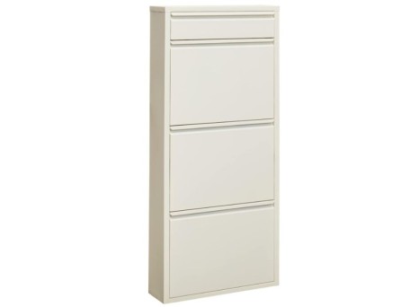 Παπουτσοθήκη Μεταλλική Caruso 3 Μπεζ 50x15x115εκ. - Μπεζ