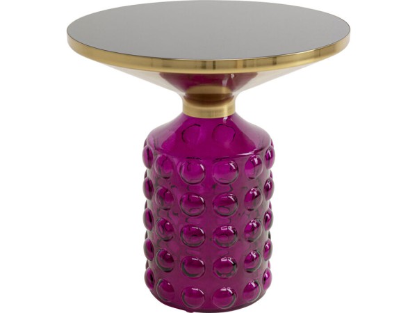 Τραπέζι Βοηθητικό Lolla Γυαλί Μωβ 50*50*52εκ. - Μωβ Τραπέζι Βοηθητικό Lolla Γυαλί Μωβ 50*50*52εκ. - Μωβ