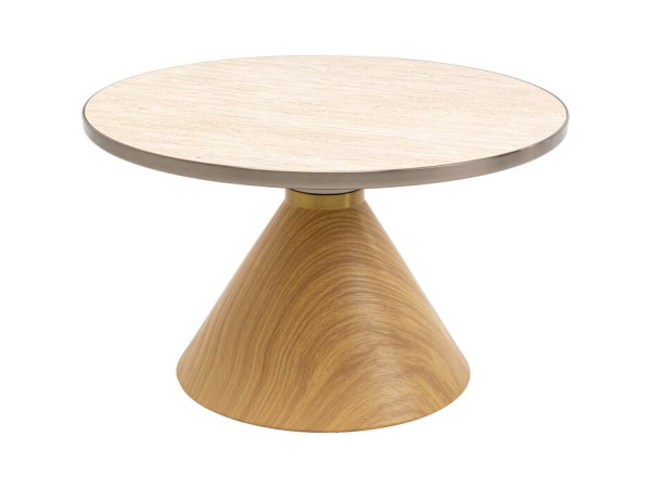 Τραπέζι Μέσης Cono Oak Travertin Μπεζ 70x70x42εκ. - Μπεζ Τραπέζι Μέσης Cono Oak Travertin Μπεζ 70x70x42εκ. - Μπεζ