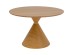 Τραπέζι Cono Oak Ξύλο Καφέ 120x120x76εκ. - Καφέ