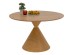 Τραπέζι Cono Oak Ξύλο Καφέ 120x120x76εκ. - Καφέ