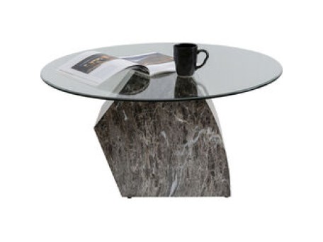 Τραπέζι Μέσης  Rocky Μεταλλικό Γκρι 90*90*43εκ. - Γκρι