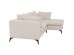 Καναπές Γωνιακός Δεξιός Jimmy Cream Βελούδο/Ξύλο Μπεζ/Λευκό 270x170x70εκ. - Μπεζ