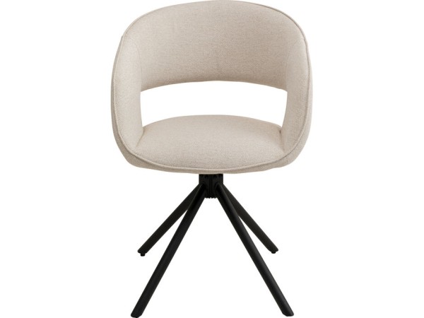 Καρέκλα Περιστρεφόμενη  Gina Ύφασμα Μπεζ 54*53*80εκ. - Μπεζ