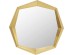 Καθρέφτης Τοίχου  Octagon Μεταλλικός Χρυσός 80*8*80εκ. - Χρυσό