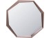 Καθρέφτης Τοίχου  Octagon Rose Μεταλλικός Καφέ 120*3*120εκ. - Καφέ