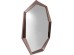 Καθρέφτης Τοίχου  Octagon Rose Μεταλλικός Καφέ 120*3*120εκ. - Καφέ