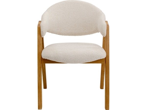 Καρέκλα  Julius Μπουκλέ Λευκή 55*55*79.5εκ. - Λευκό