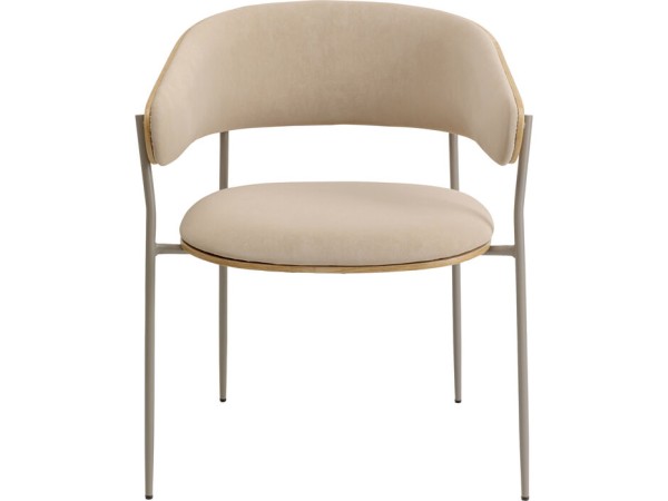 Πολυθρόνα Cindy Ύφασμα Μπεζ 62*56.5*76.5εκ. - Μπεζ