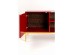 Μπουφές Leone Ξύλο Κόκκινος 160x45x80εκ. - Κόκκινο