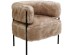 Πολυθρόνα Lilja Soft Γούνα Καφέ 66*73*76εκ. - Μπεζ