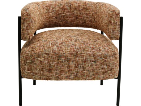 Πολυθρόνα Lilja Ύφασμα Καφέ 66*63*76εκ. - Καφέ