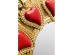 Καθρέφτης Τοίχου  Flaming Heart Χρυσός  38*2.5*38εκ. - Χρυσό