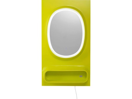 Καθρέφτης Τοίχου Aero LED Πράσινος  80*18.3*141εκ. - Πράσινο