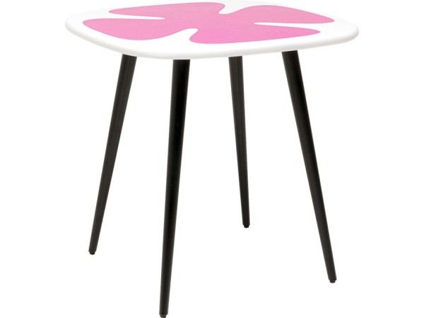 Τραπέζι Βοηθητικό  Petal  Ξύλο Ροζ 60*60*60εκ. - Ροζ