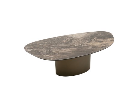 Τραπέζι Μέσης  Paso Κεραμικό Μαύρο 120x60x38εκ. - Μαύρο