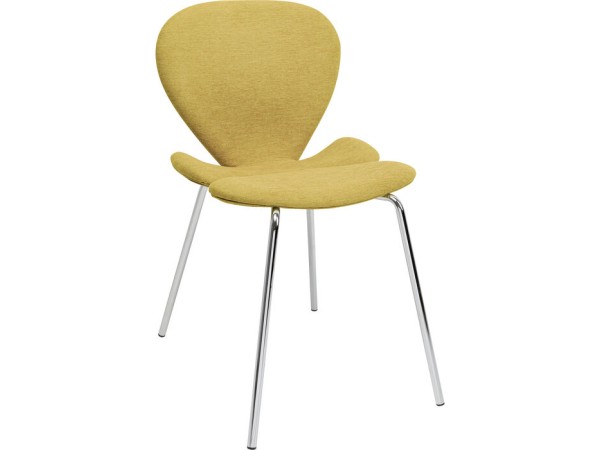 Καρέκλα Soft Petal Ύφασμα Μουσταρδί 50*59*84.5εκ. - Κίτρινο Καρέκλα Soft Petal Ύφασμα Μουσταρδί 50*59*84.5εκ. - Κίτρινο