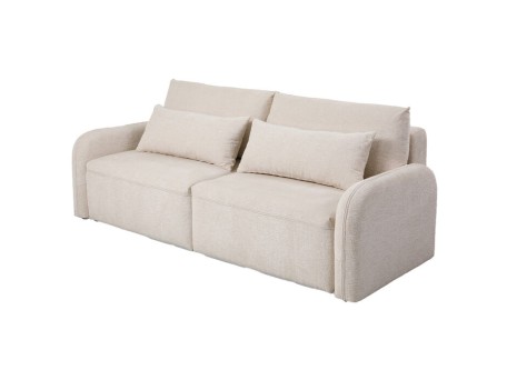 Καναπές Κρεβάτι Fridolin Ύφασμα Μπεζ 224*103*88εκ. - Μπεζ