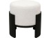 Stool Samu Black Ø43cm - Λευκό Stool Samu Black Ø43cm - Λευκό