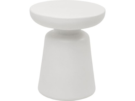 Τραπέζι Βοηθητικό Paco Κεραμικό Λευκό 40*40*46εκ. - Λευκό