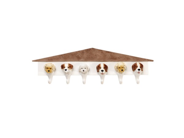 Κρεμάστρα Τοίχου Dogs Out Κεραμική Πολύχρωμη 65*7.3*19.5εκ. - Πολύχρωμο