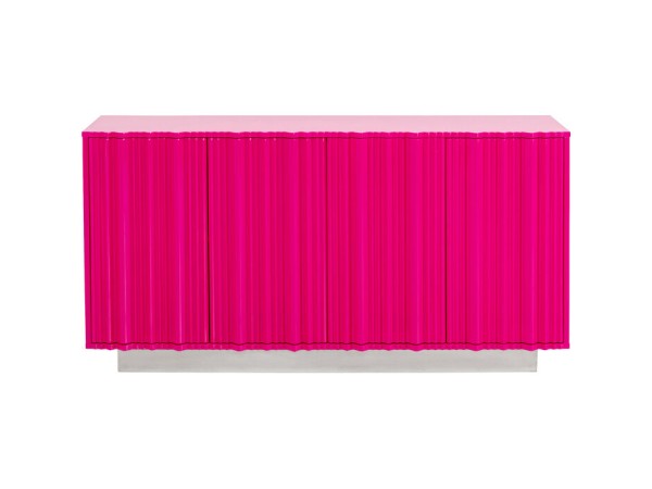 Μπουφές  Stucco Ξύλο Ροζ  152*40*80εκ. - Ροζ